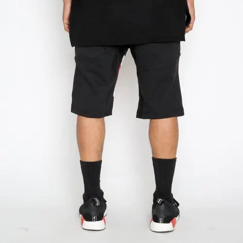 Red Stripe Moto Shorts My Store