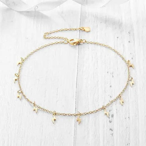 Lightning Charm Ankle Bracelet My Store