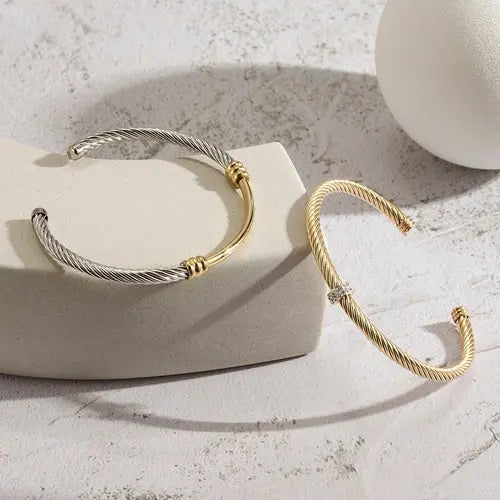 Bi-Color Bangle Set    My Store