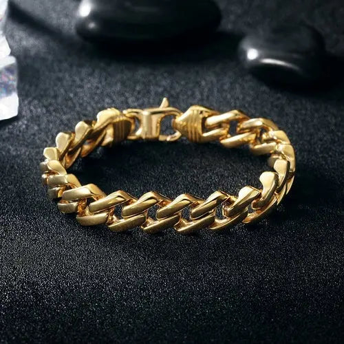 Cuban Chain Bracelet with Lobster Clasp My Store
