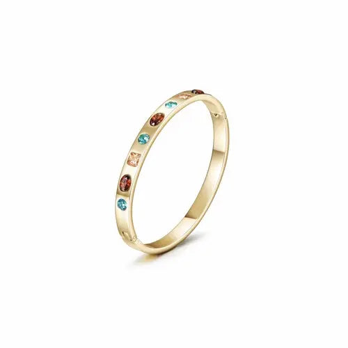 MULTI-STONE HINGE BANGLE My Store