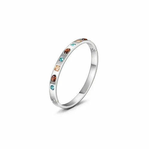 MULTI-STONE HINGE BANGLE My Store