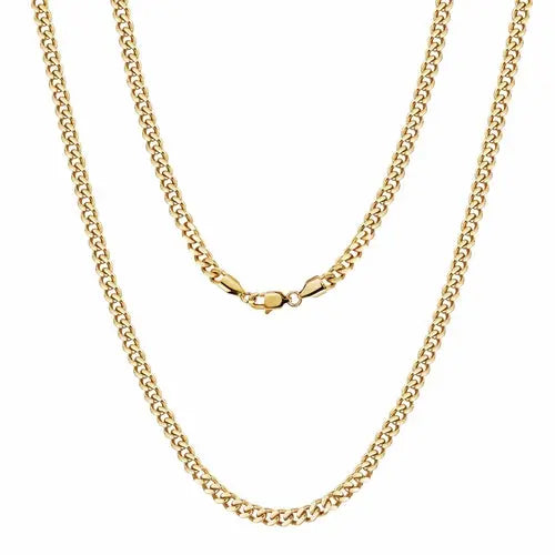 5mm Gold Hip Hop Cuban Chain Necklace My Store
