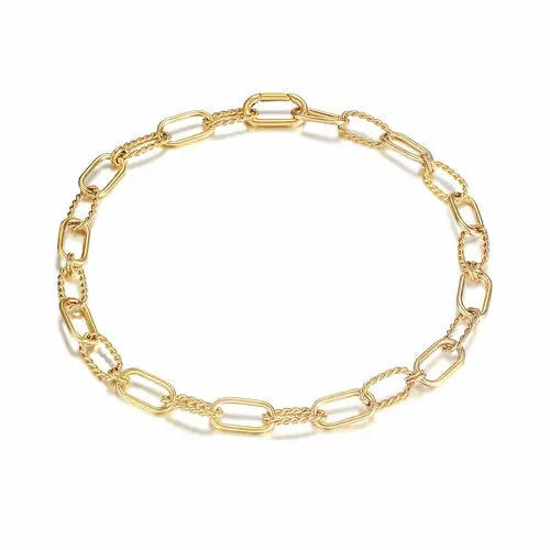 THREADER INTERLOCKING NECKLACE My Store