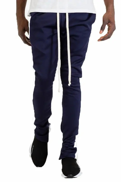 Navy and White Tracksuit Pants My Store