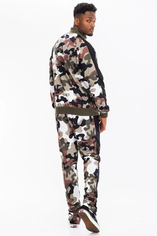 Green and Brown Camo Tracksuit My Store