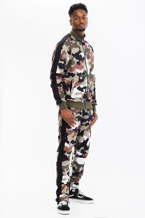 Green and Brown Camo Tracksuit My Store