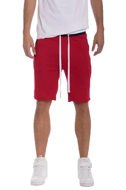 BRANDON FRENCH TERRY SHORTS- RED My Store