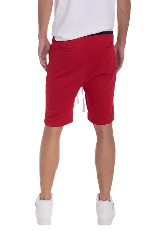 BRANDON FRENCH TERRY SHORTS- RED    My Store