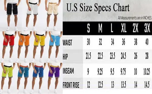 Orange Basketball Shorts with White Stripes My Store