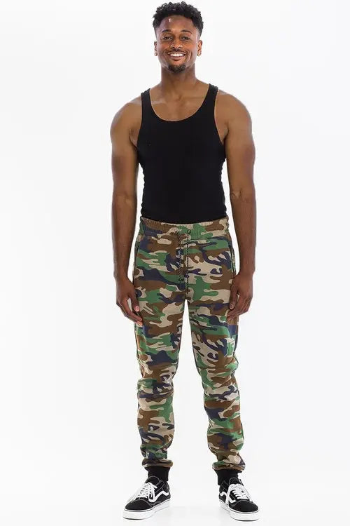 Green and Brown Camo Sweat Pants My Store