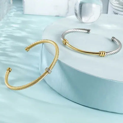 Bi-Color Bangle Set    My Store