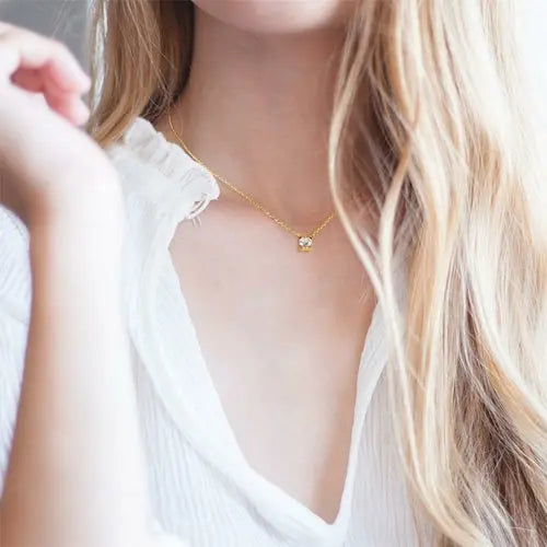Cubic Zirconia Pendant Necklace    My Store