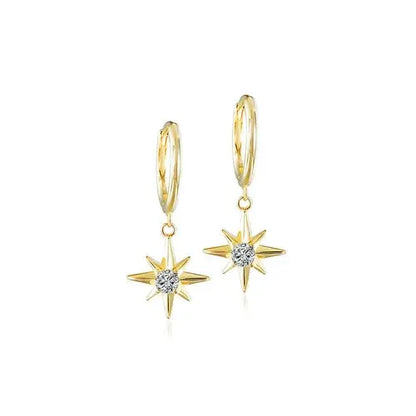 Starburst Dangle Hoop Earrings    My Store